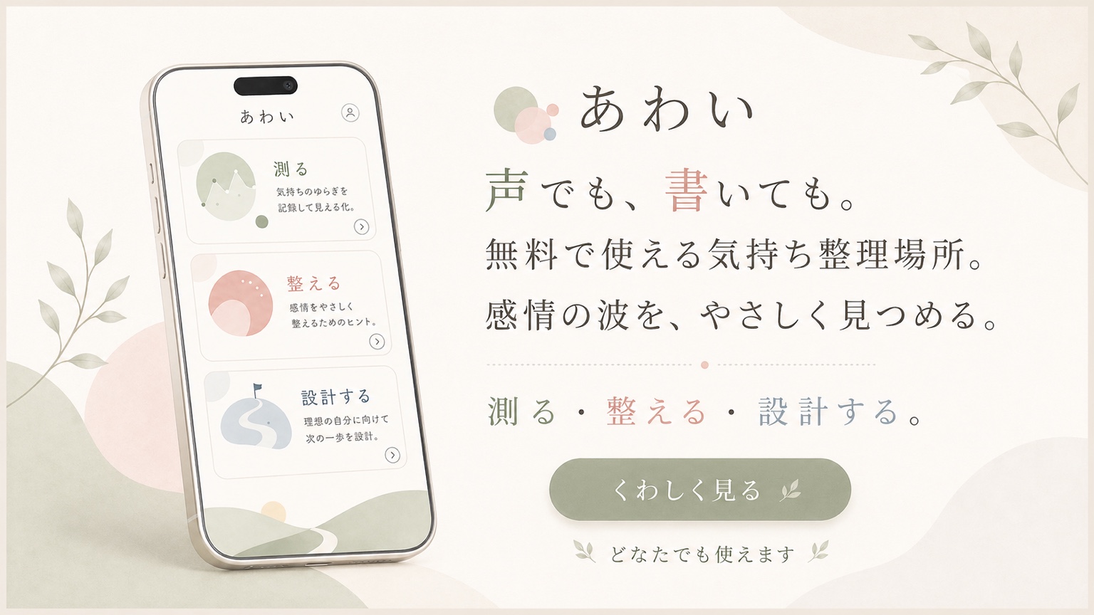 あわい｜声でも文字でも使える気持ち整理場所